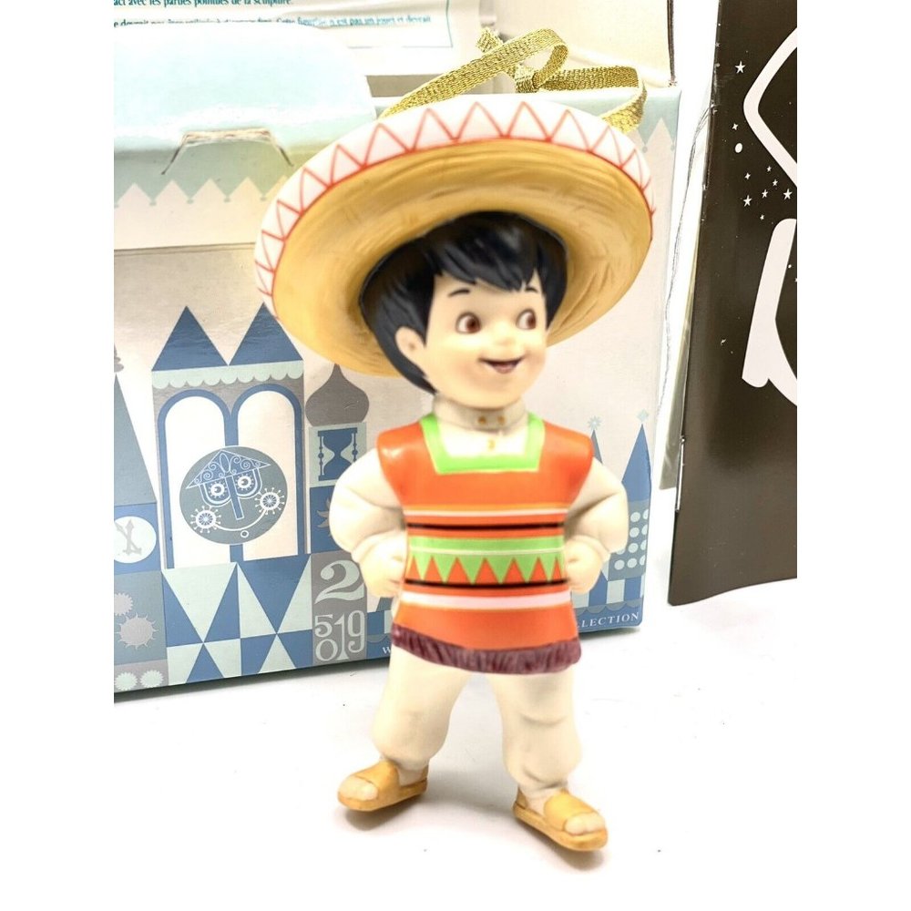 Disney  It's A Small‎ World Ornament Bienvenidos! Welcome! NIB COA Mexico